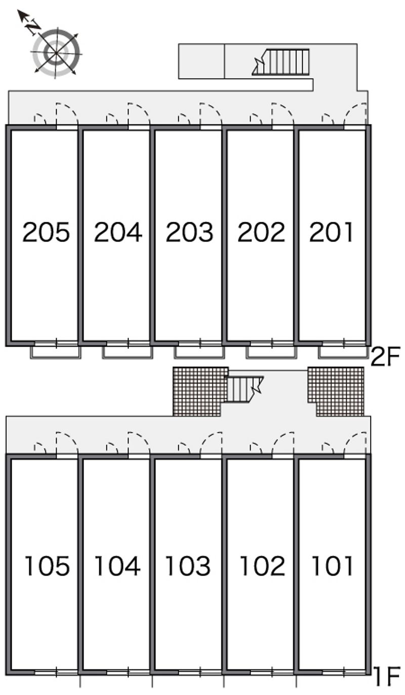レオパレスルーチェ笠山 間取り配置図