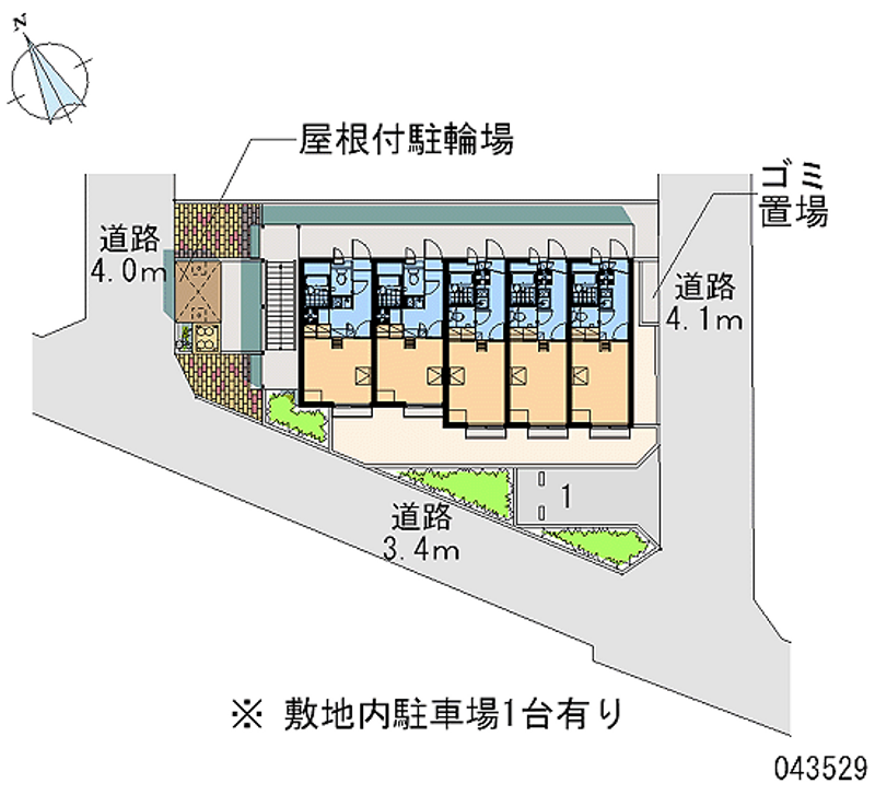 レオパレスコーポ丸喜 区画図