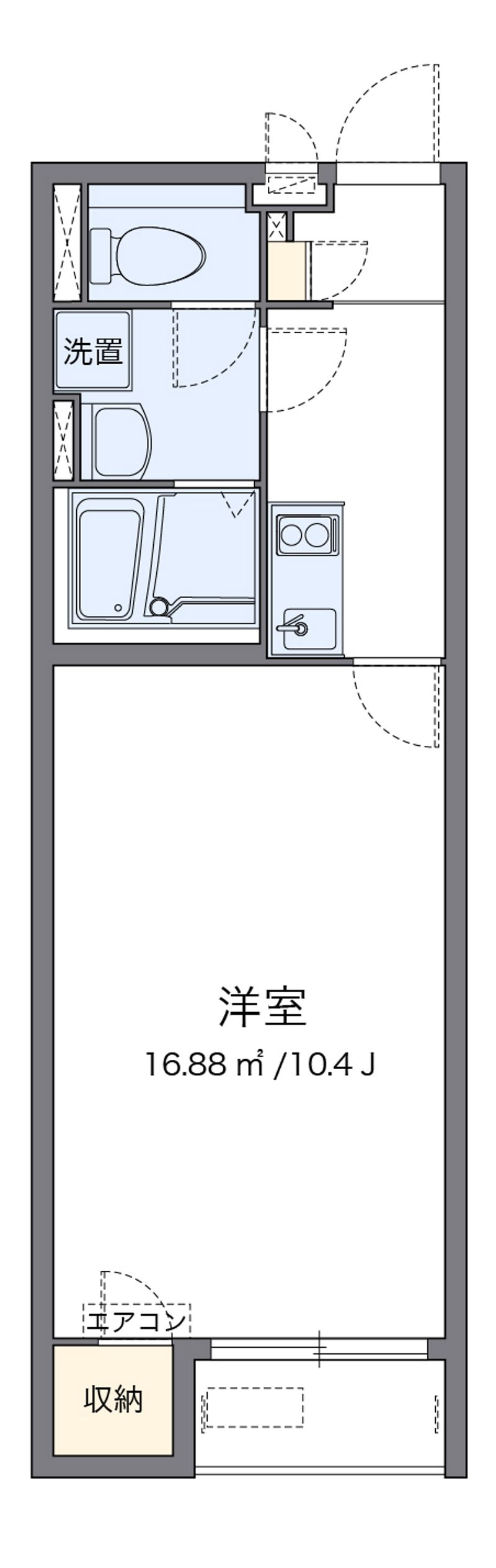 クレイノ西三次Ⅱ 間取図