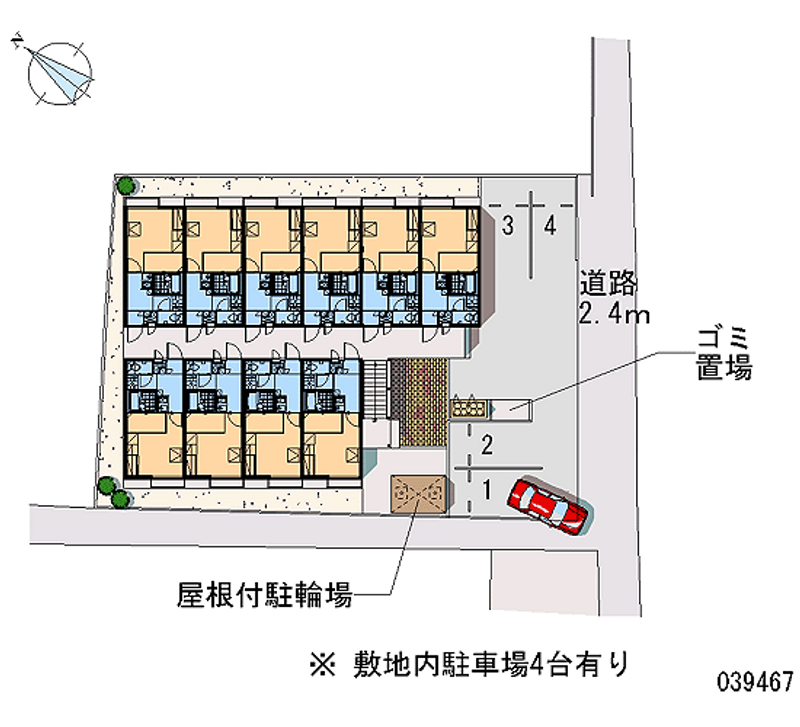 レオパレス山口駅前 月極駐車場