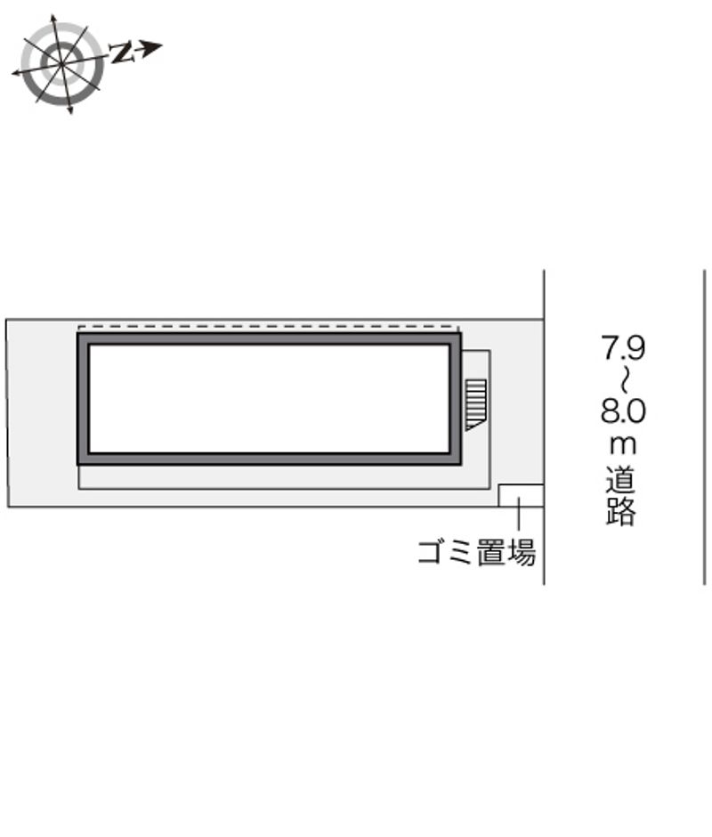 レオパレス亀川 配置図