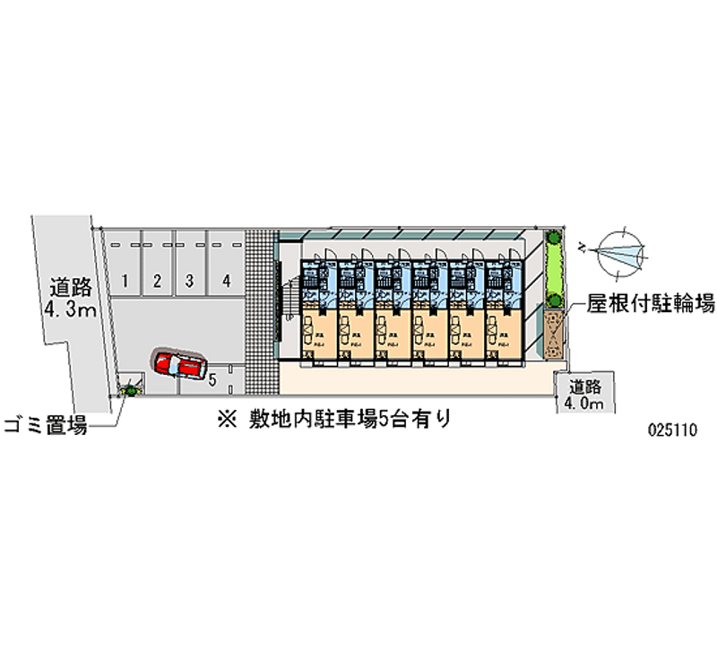 レオパレスＮ 月極駐車場