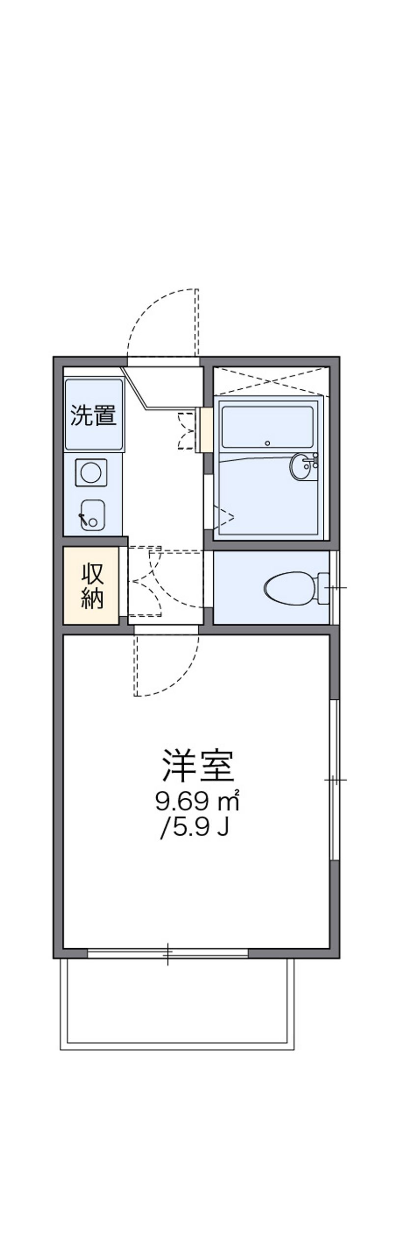レオパレス伊勢崎第２ 間取り