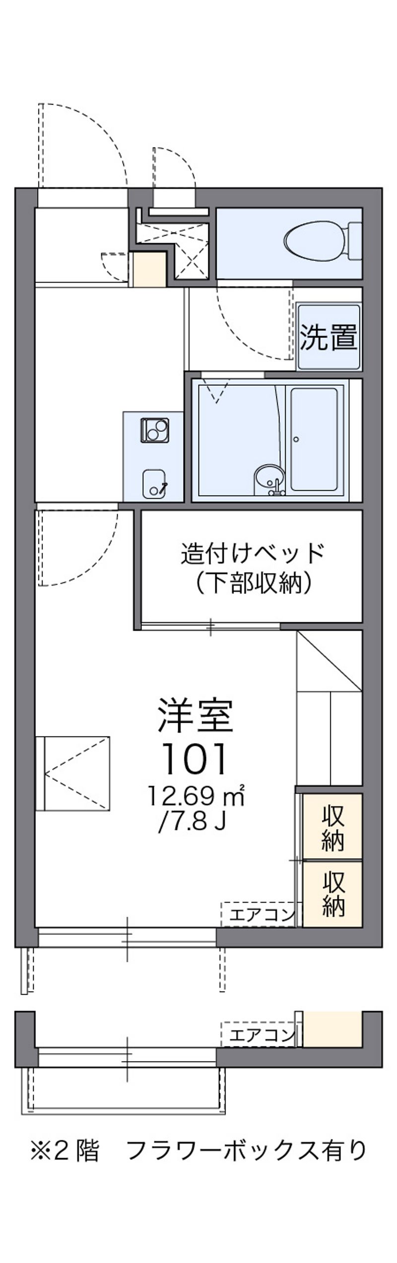 レオパレス前田Ⅱ 間取図