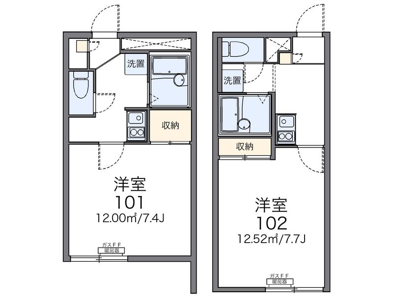 レオパレスホリゾント 間取図