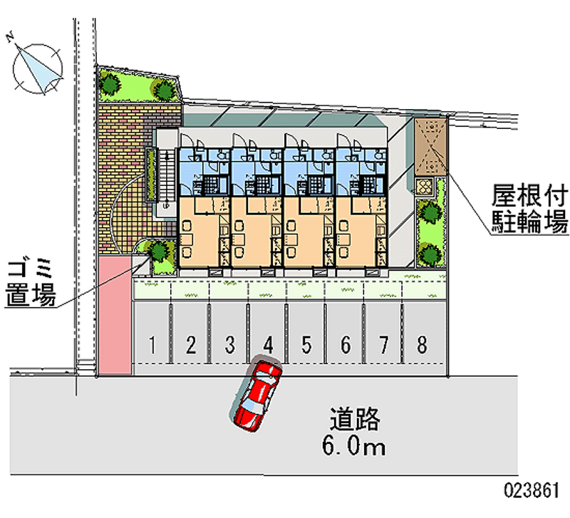 レオパレスエクセル南彦根 月極駐車場