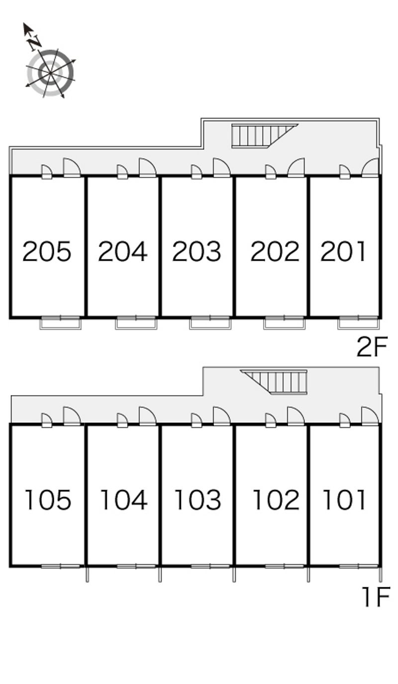 レオパレス宝 間取配置図