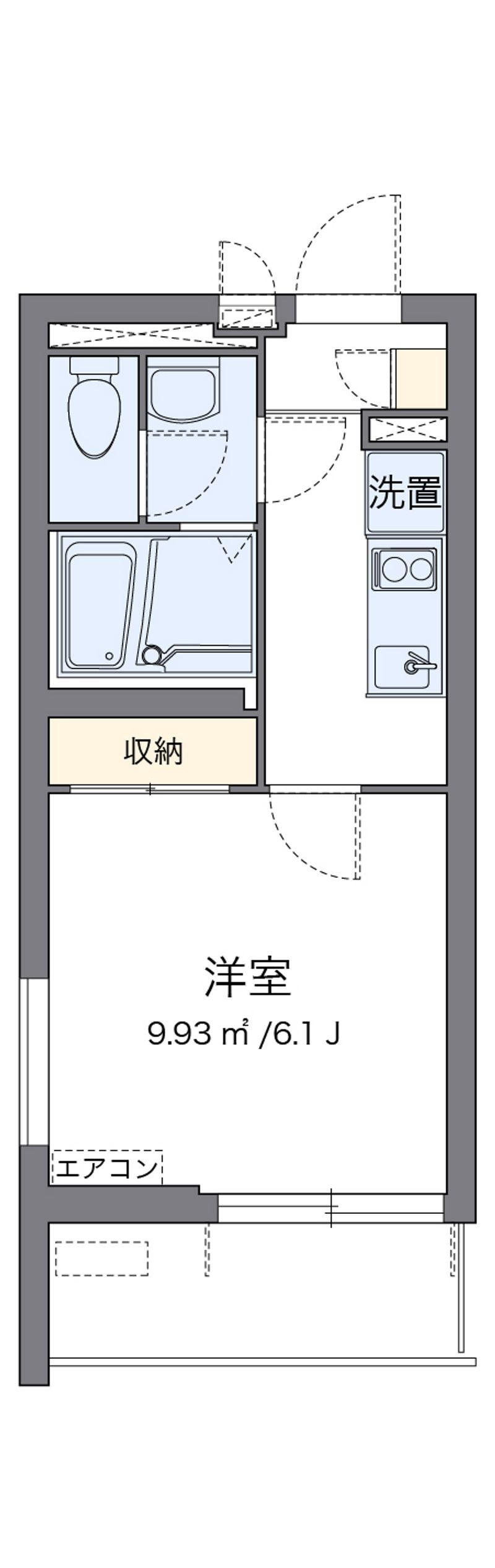 クレイノグレイスコーポ薩摩Ⅱ 間取図