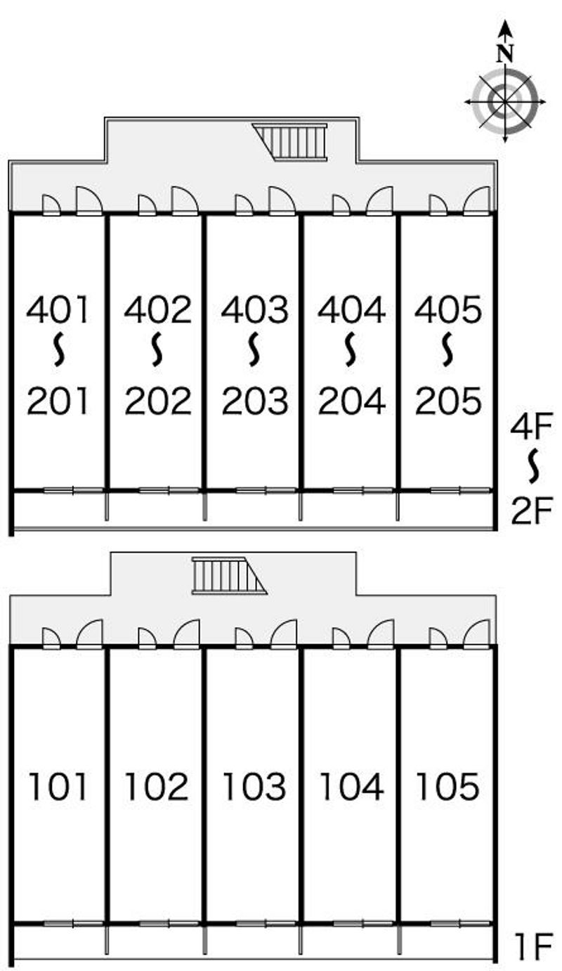 レオパレス名楽 間取配置図
