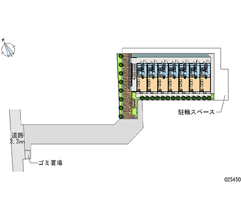 レオパレスホウセイ豊四季 区画図