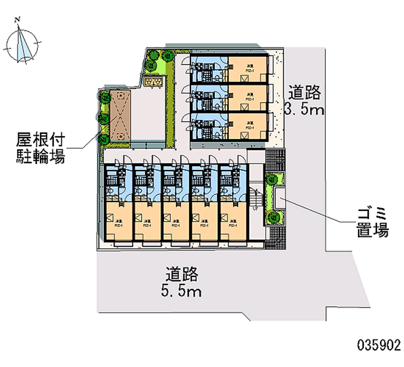 レオパレス綱島ＩＳＨＩＩ 区画図