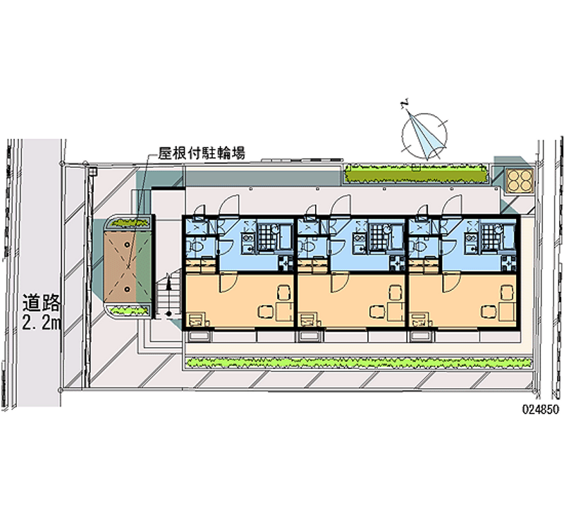 レオパレス芹橋 区画図