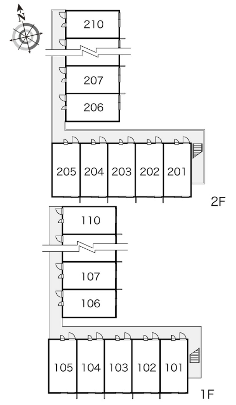 レオパレス彩 間取配置図