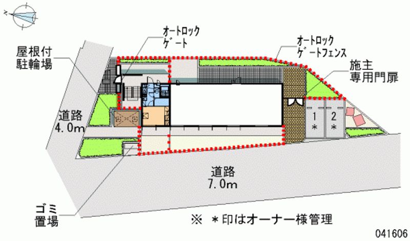 レオパレス玉川ソレイユ 区画図