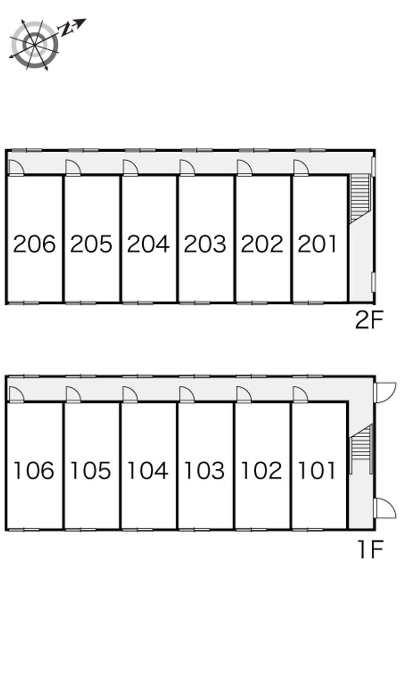 レオパレスオーキッドⅡ 間取配置図