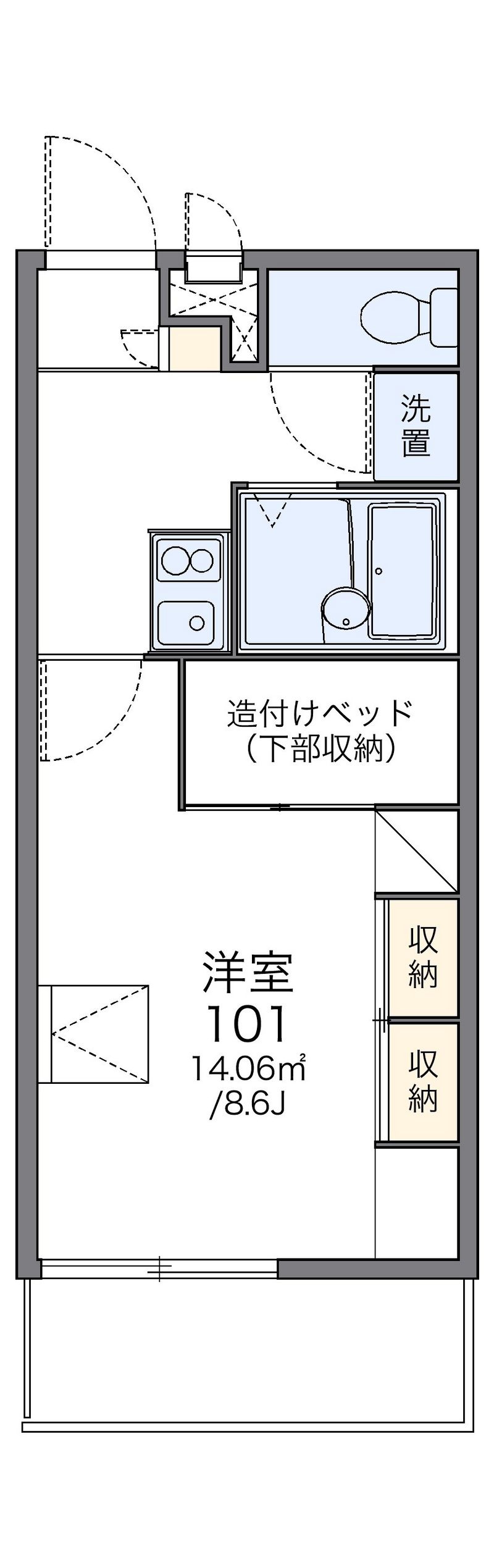 レオパレスＵＮＯ 間取図