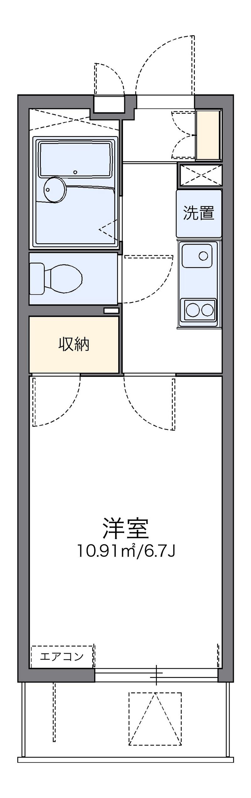 レオパレスウイング北坂戸 間取図
