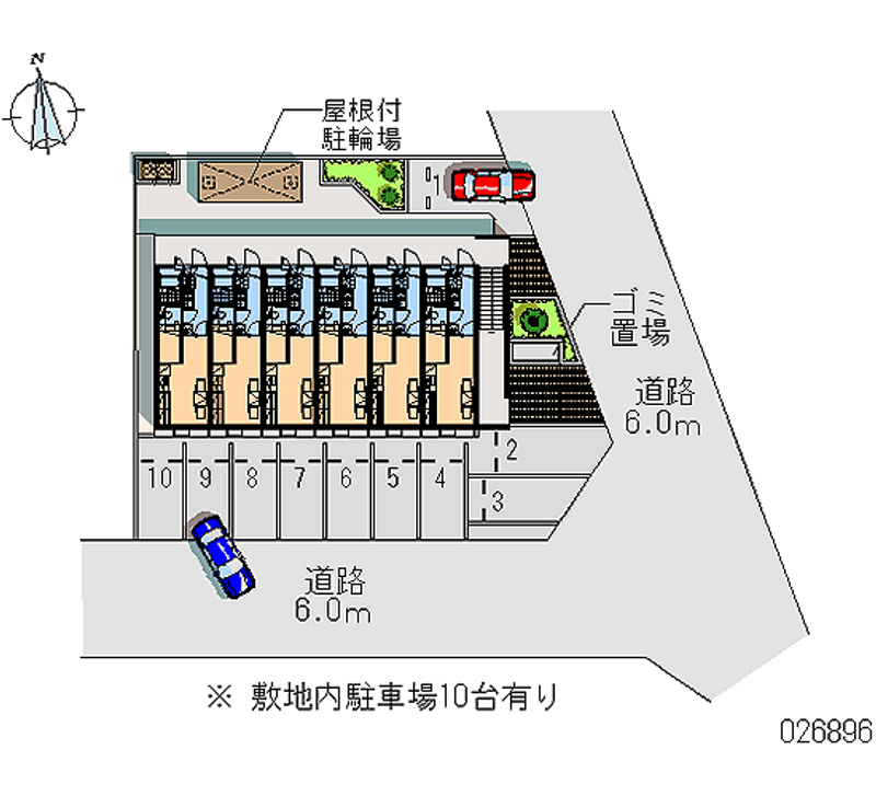 レオパレスエクセラン青葉Ⅱ 月極駐車場