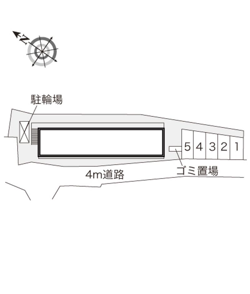 レオパレス長尾元町Ⅱ 配置図