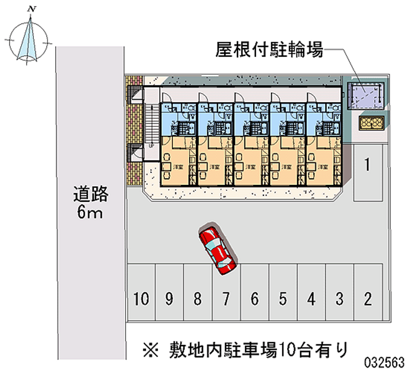 レオパレスはい　ろーど 月極駐車場