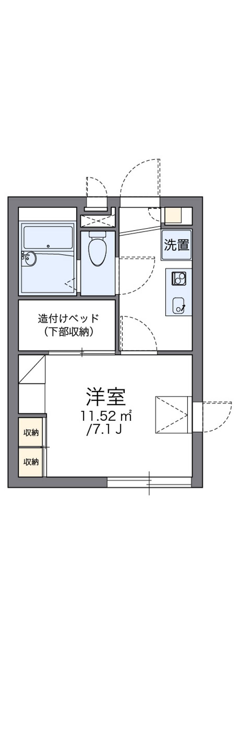 レオパレスコンフォールＫ＆Ｋ 間取図