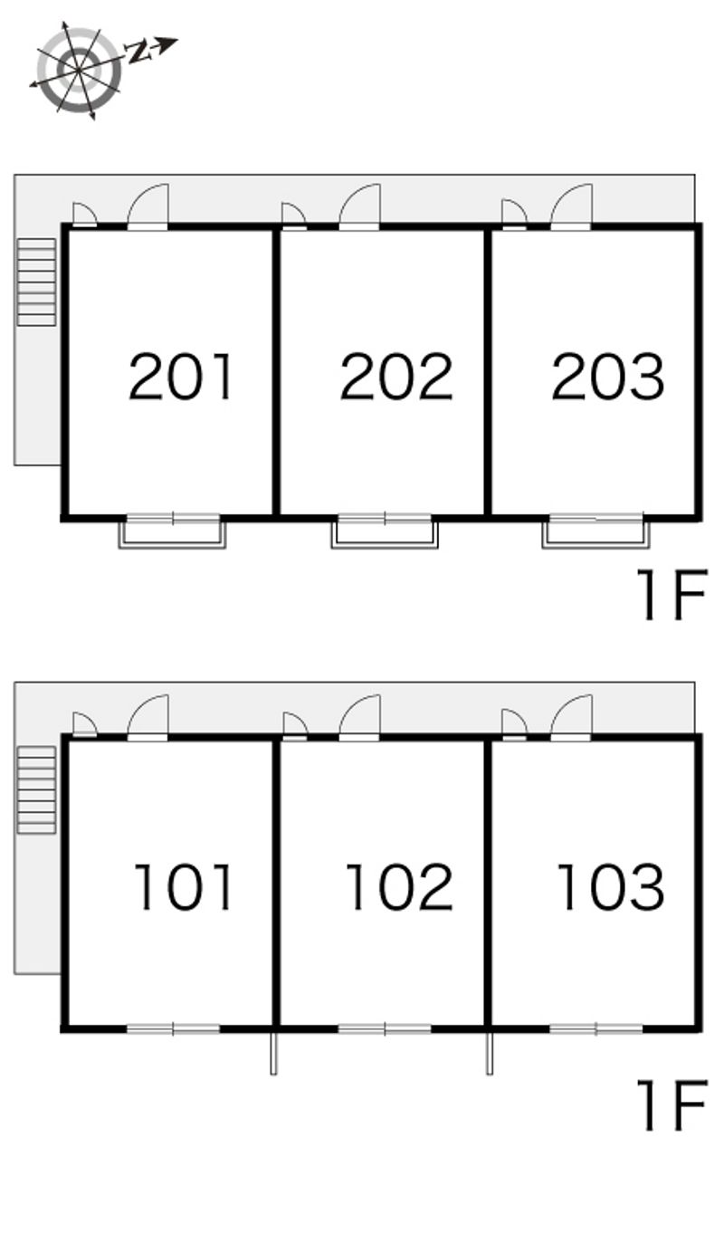 レオパレス城北 間取り配置図