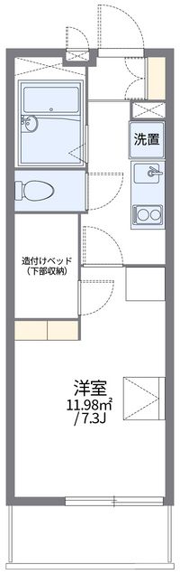 レオパレスアドラーブル 間取り図