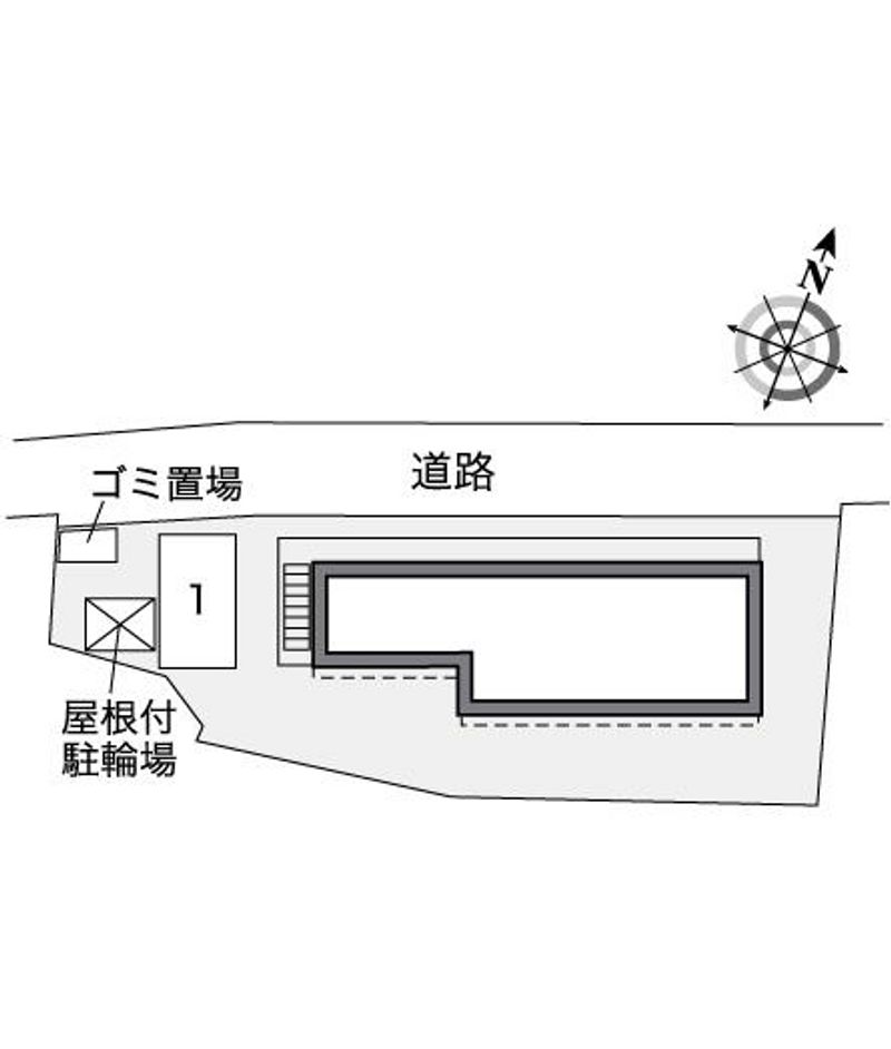レオパレスノースヒル 配置図