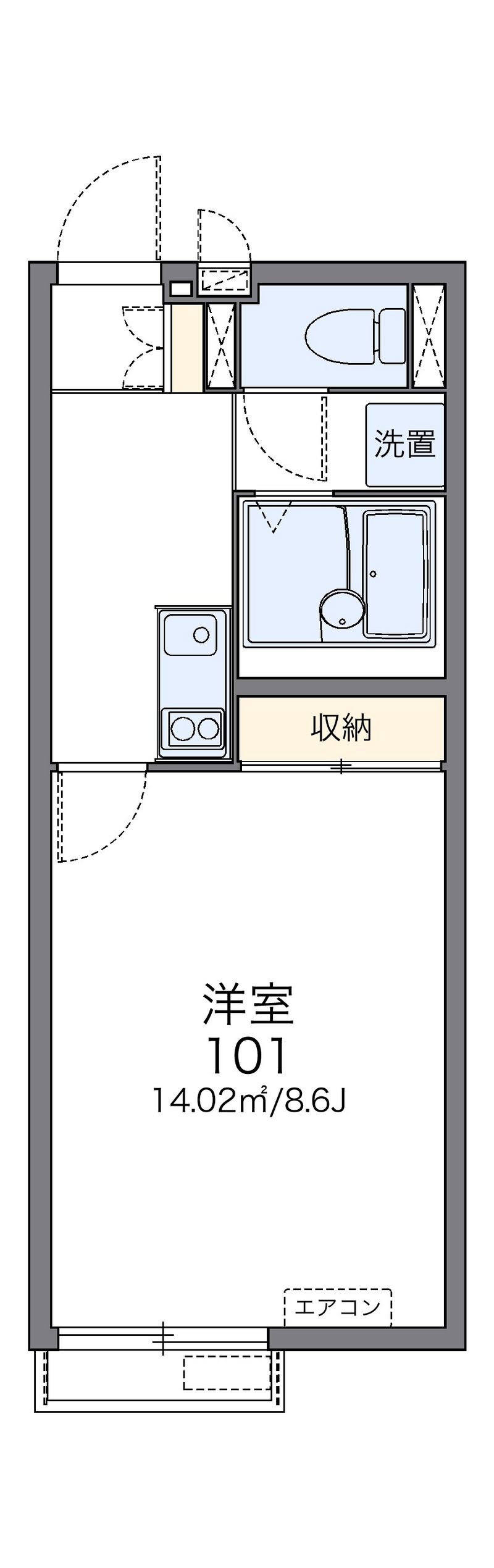 レオネクストカロータＮ　１番館 間取図