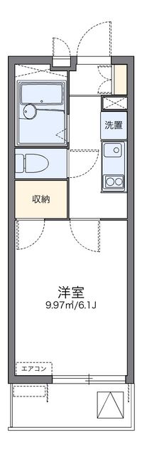 レオパレス三ヶ田 間取り図