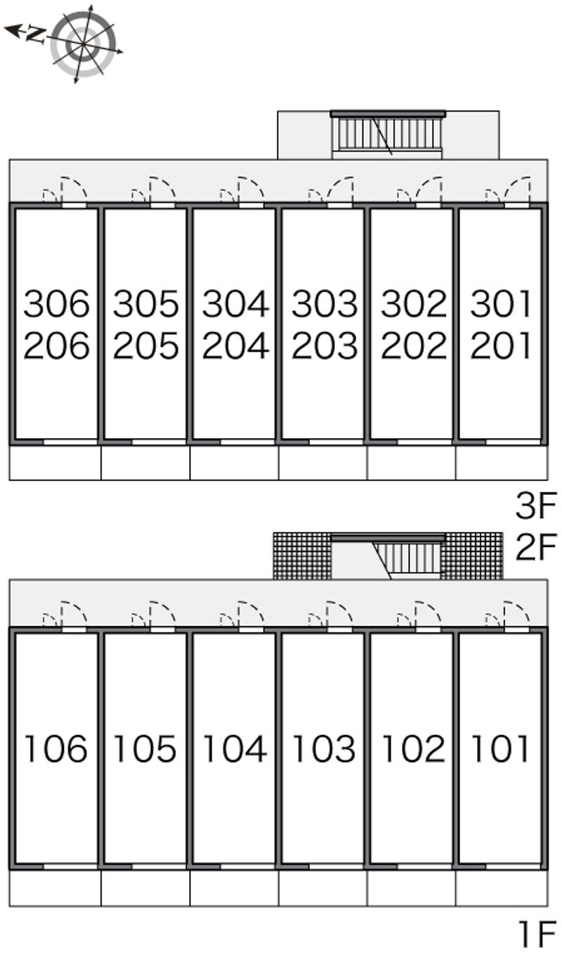 レオパレスＤＡＩＫＡＴＵ　Ｍ 間取配置図