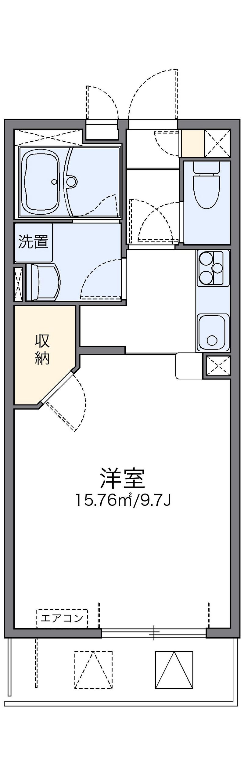 レオネクストエムティ逢坂Ⅱ 間取図