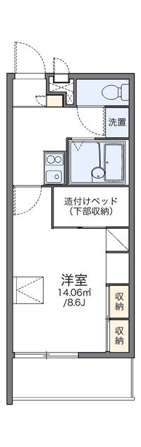 レオパレスアサクラⅢ 間取り図