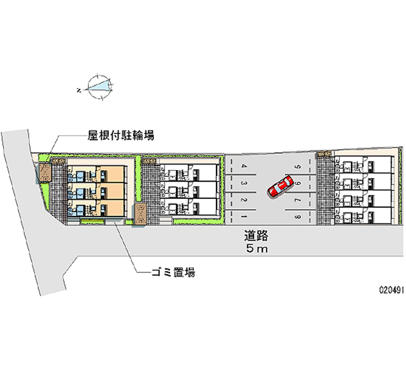 レオパレス峯下Ａ 月極駐車場