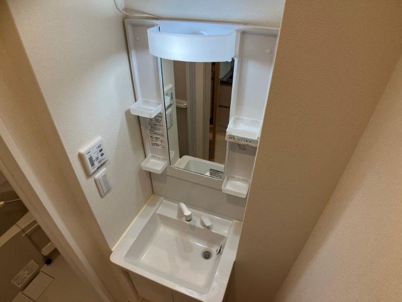 クレイノ清水せいわ 洗面所