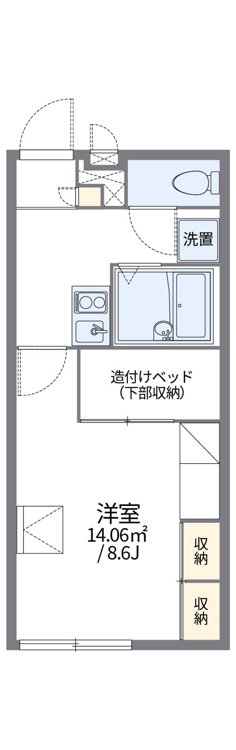 レオパレスフレンズ 間取図