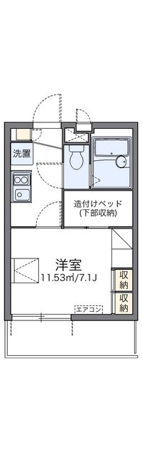 レオパレスセントラルウイング 間取り図