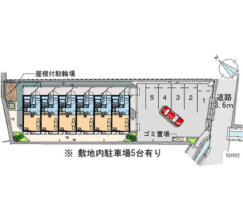 レオパレスセレステ 月極駐車場