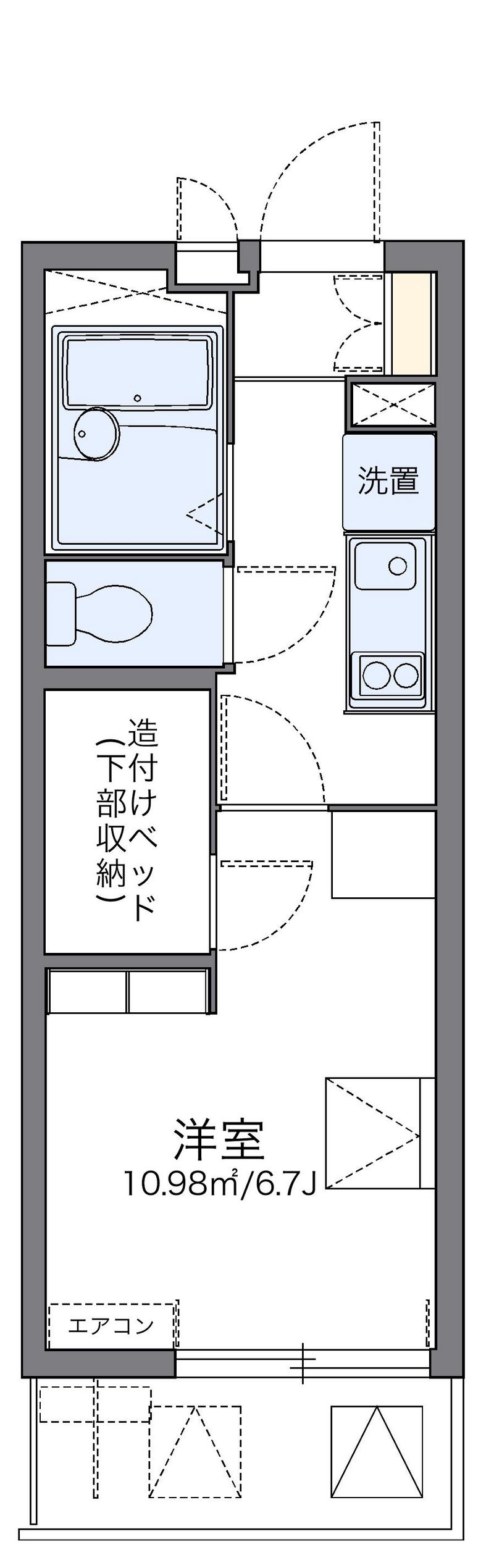 レオパレス広白岳 間取図