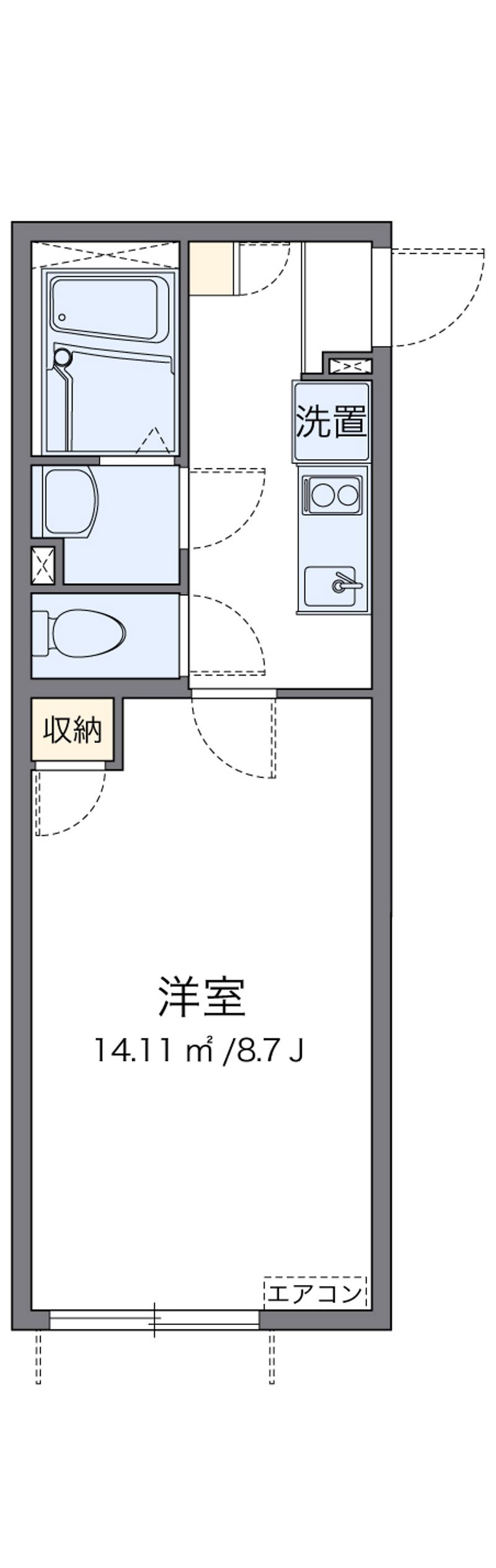 クレイノファースト聖蹟 間取図