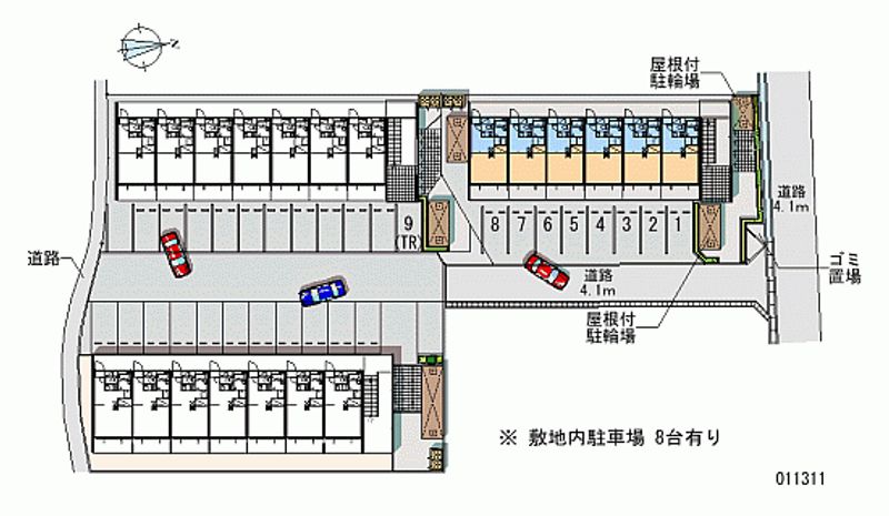 レオパレスグランドゥールⅡ 月極駐車場