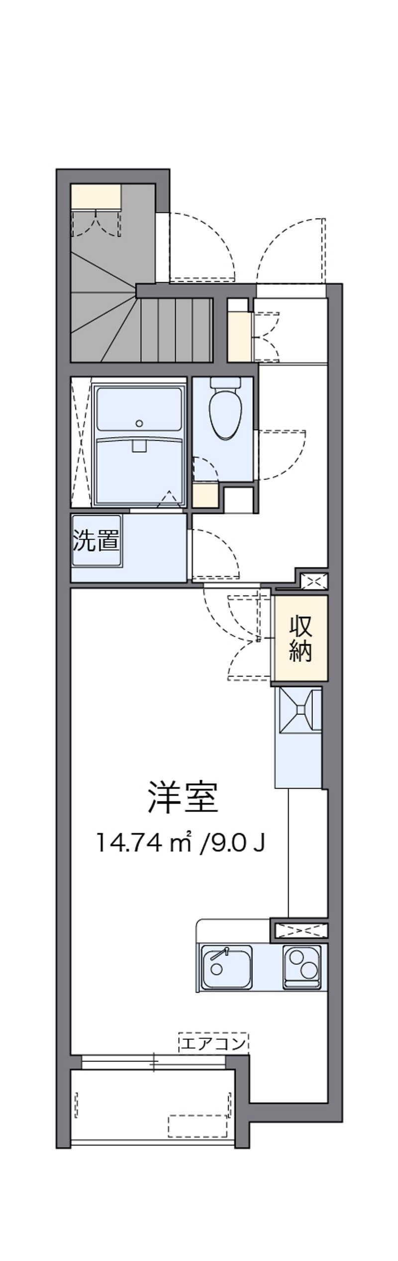 ミランダＤＯＭＡＮＩ　Ⅰ 間取図
