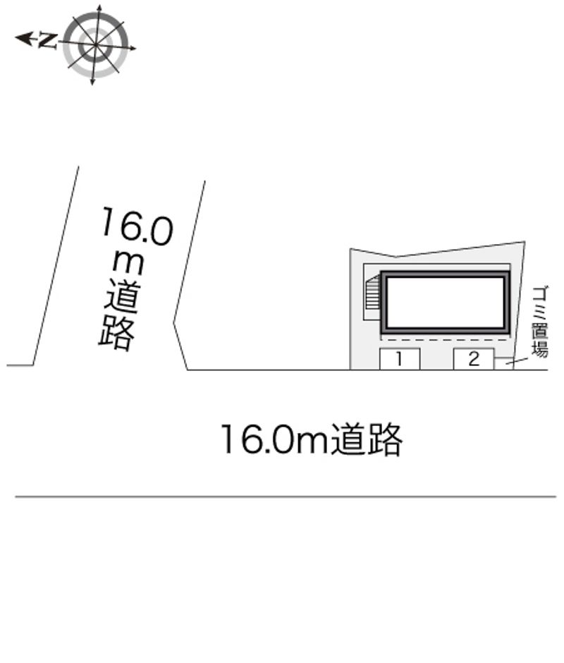 レオパレス砂野台 配置図