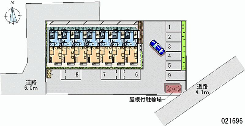 レオパレス来夢の風 月極駐車場