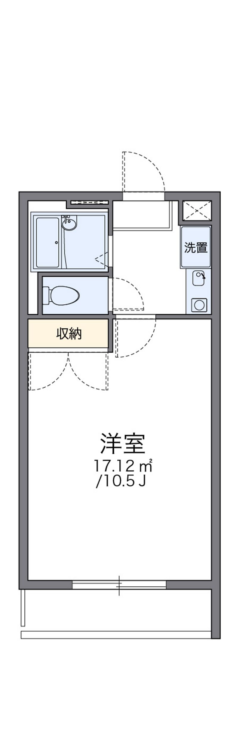 レオパレスかりん 間取図