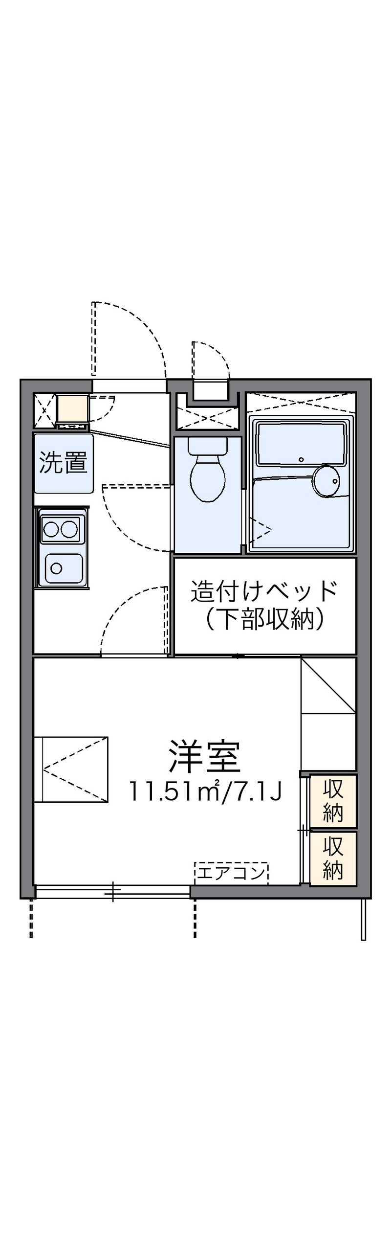 レオパレスＳＵＮぽてと 間取り