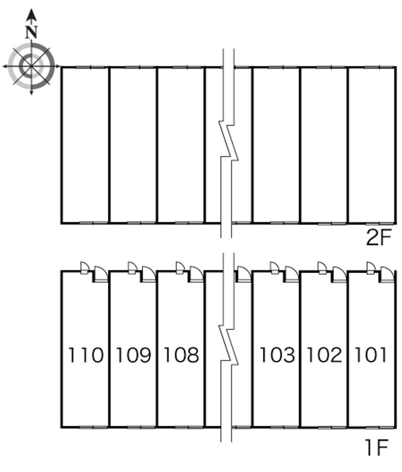 レオパレスＭｉｒｕｍａｅⅡ 間取り配置図