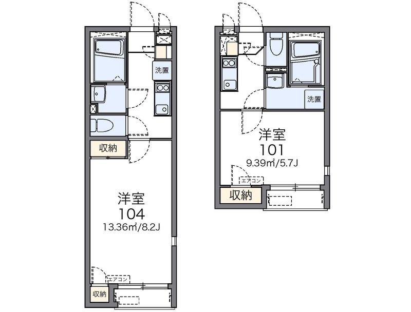 レオネクストやまゆり 間取図