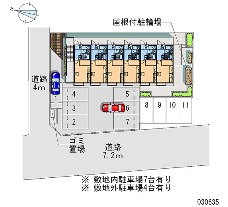 レオパレスル　シェルＡ 月極駐車場