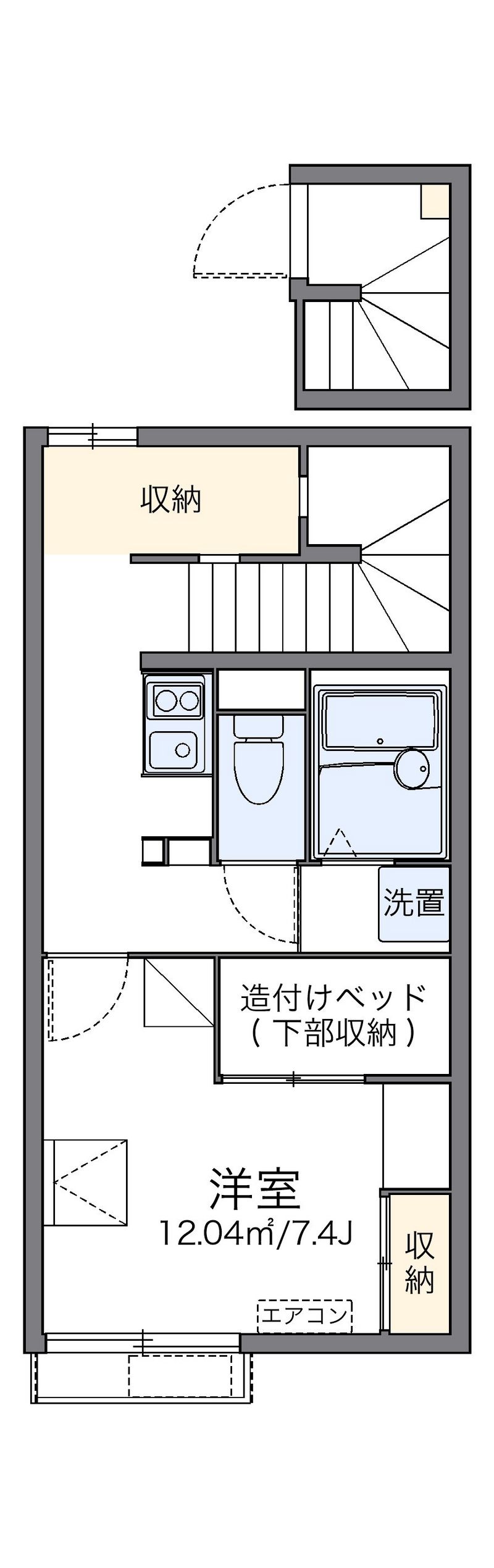 レオパレスブライトセゾン 間取図